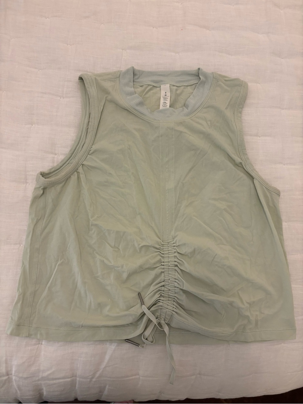 lululemon athletica Ruched Front Sleeveless Tank - Sage Green